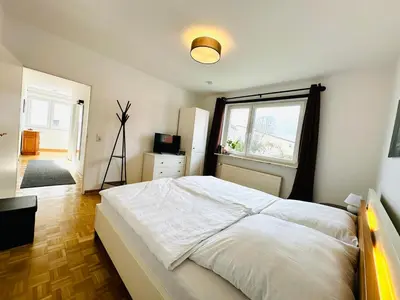 Ein Bett oder Betten in einem Zimmer der Unterkunft Harzhausen
