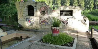 Ein Garten an der Unterkunft Ferienwohnung HBO Abbassian