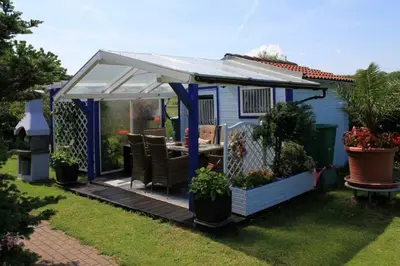 Ein Garten an der Unterkunft Ferienwohnung Haus am Wald