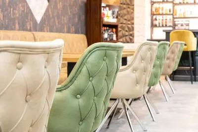 Ein Sitzbereich in der Unterkunft Central Hotel & Lounge Adult Only