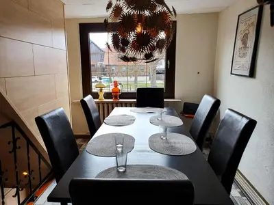Ein Sitzbereich in der Unterkunft Haus Harzliebe