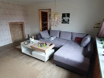 Ein Sitzbereich in der Unterkunft Haus Harzliebe