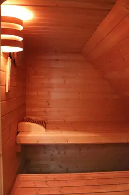 Grundriss der Unterkunft Ferienwohnung -Villa Am Stadtpark- Blankenburg mit Balkon und Sauna