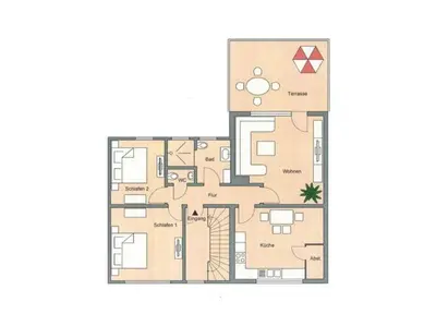 Grundriss der Unterkunft Holiday apartment Busch