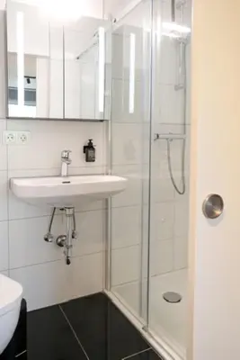 Ein Badezimmer in der Unterkunft Harzbeat