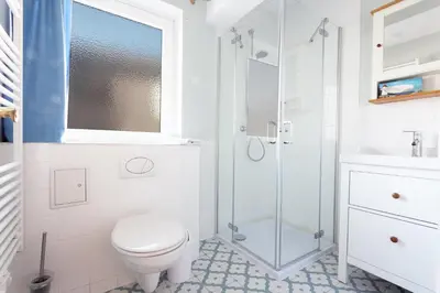 Ein Badezimmer in der Unterkunft Haus Hahn im Klee