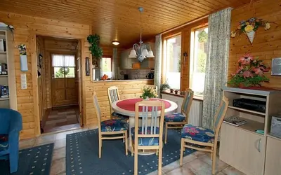 Küche/Küchenzeile in der Unterkunft Ferienhaus Nr 51, Typ B, Ferienanlage Blauvogel, Hasselfelde, Harz - b50651