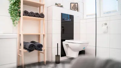 Ein Badezimmer in der Unterkunft 80 qm Altstadt Apartment I ruhig I Parkplatz I Top Lage