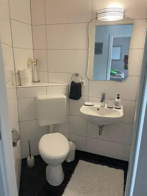 Ein Badezimmer in der Unterkunft Ferienhaus Belkot