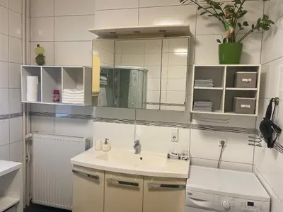 Ein Badezimmer in der Unterkunft Ferienhaus Belkot