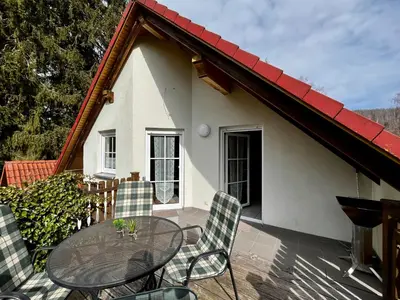 Das Gebäude in dem sich die Ferienwohnung befindet