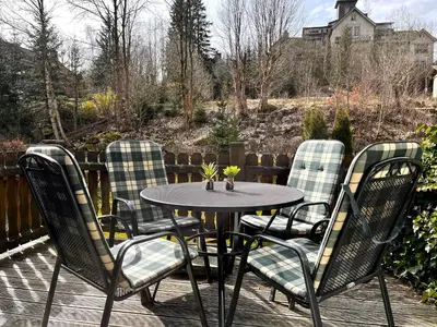Ein Garten an der Unterkunft JS Feriendomizile: Fewo Hirschwechsel