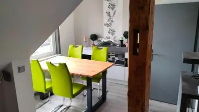 Ein Sitzbereich in der Unterkunft Rabenhorst