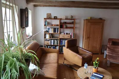 Die Bibliothek im Ferienhaus