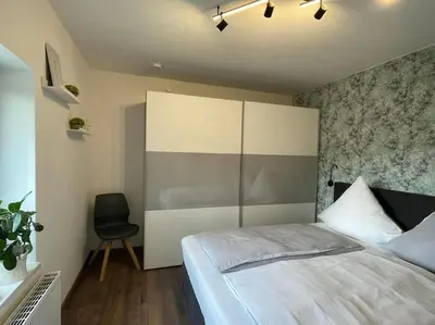 Ein Bett oder Betten in einem Zimmer der Unterkunft Ferienwohnung Familie Ahrend