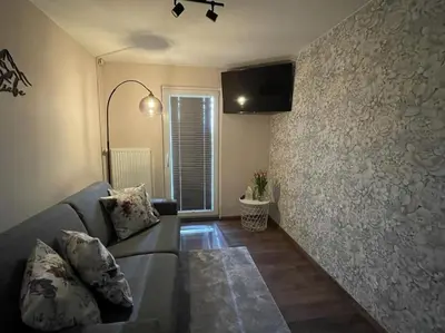 Ein Sitzbereich in der Unterkunft Ferienwohnung Familie Ahrend