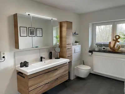 Ein Badezimmer in der Unterkunft Ferienwohnung Familie Ahrend