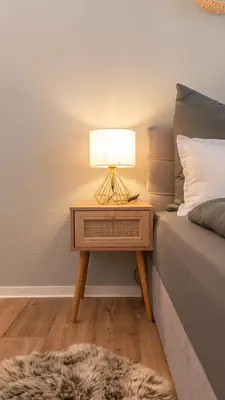 Ein Bett oder Betten in einem Zimmer der Unterkunft 90 qm barrierefreies Apartment I Altstadt I Parkplatz