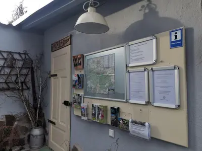 Grundriss der Unterkunft Pauls Hexenhaus Wohnung Hexe mit Fahrrad Garage und Innenhof für Motorräder