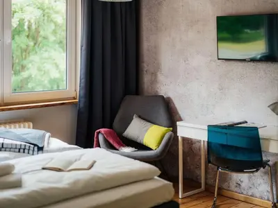 Ein Bett oder Betten in einem Zimmer der Unterkunft Fingerhut Modern Retreat