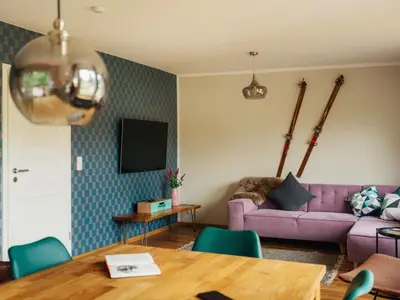 Ein Sitzbereich in der Unterkunft Fingerhut Modern Retreat