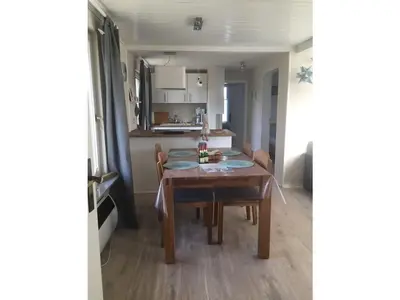 Küche/Küchenzeile in der Unterkunft Bungalow at Galgenberg in Wernigerode