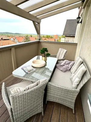 Ein Balkon oder eine Terrasse in der Unterkunft Villa Bellevue