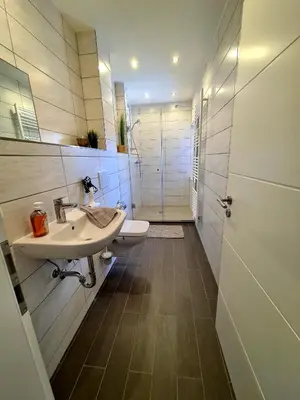 Ein Badezimmer in der Unterkunft FeWo Ferien-Füchse ZZ-BRAUNLAGE