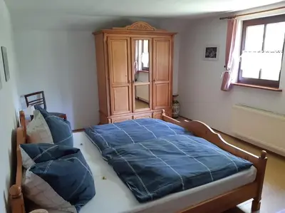 Ein Bett oder Betten in einem Zimmer der Unterkunft Ferienhaus Harz