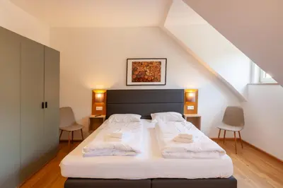 Ein Bett oder Betten in einem Zimmer der Unterkunft Fewo WurmbergLaune - nur 350 m zur Wurmbergseilbahn