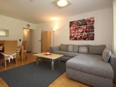 Ein Sitzbereich in der Unterkunft Wohnung am Bocksberg nahe Skilift