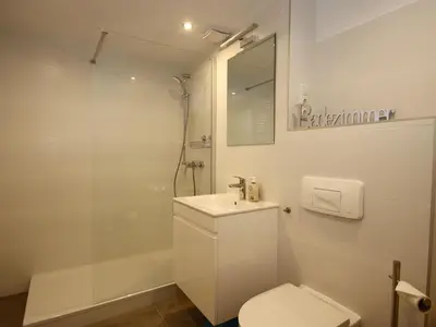 Ein Badezimmer in der Unterkunft Wohnung am Bocksberg nahe Skilift