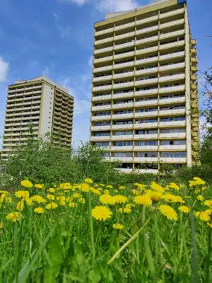 Das Gebäude in dem sich die Ferienwohnung befindet