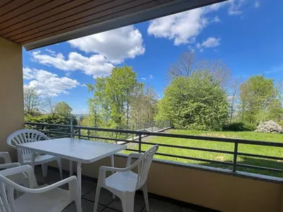 Ein Balkon oder eine Terrasse in der Unterkunft Ferienwohnung Harzer Kleinod