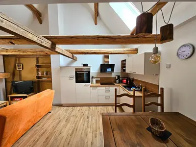 Küche/Küchenzeile in der Unterkunft Kleine Bergstraße 2 - Haus 2