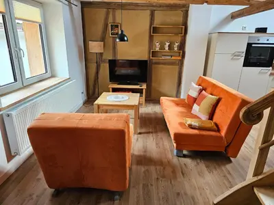 Küche/Küchenzeile in der Unterkunft Kleine Bergstraße 2 - Haus 2