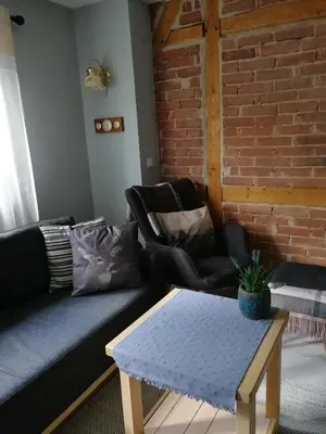Ein Sitzbereich in der Unterkunft Ferienhaus Rosaly