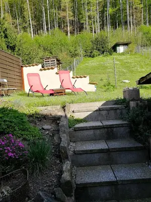 Ein Garten an der Unterkunft Ferienhaus Rosaly