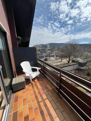 Ein Balkon oder eine Terrasse in der Unterkunft Hahnenkleer Tied 2