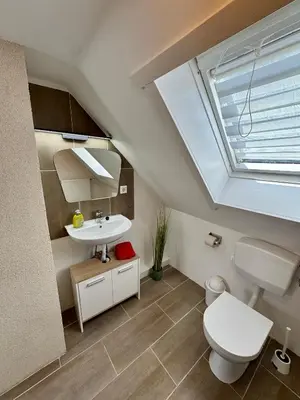 Ein Badezimmer in der Unterkunft Apartment Waldkauz - Altenau