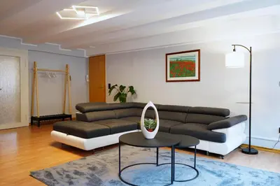 Ein Sitzbereich in der Unterkunft Casa Antonia