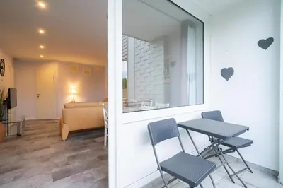 Ein Bett oder Betten in einem Zimmer der Unterkunft Kleine Auszeit