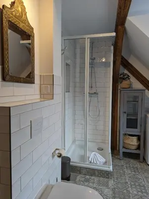 Ein Badezimmer in der Unterkunft Quedlinburg Ferienwohnungen