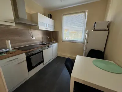 Küche/Küchenzeile in der Unterkunft Kurzzeitunterkunft Goslar