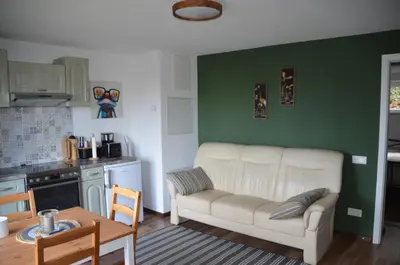 Küche/Küchenzeile in der Unterkunft Ferienwohnung Osterhöhe