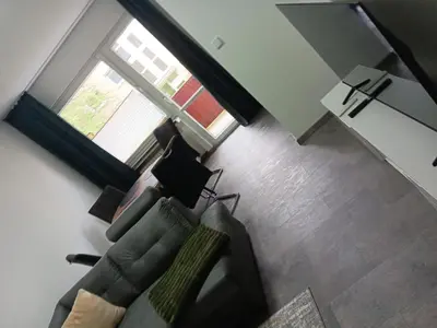 Ein Sitzbereich in der Unterkunft Serenity