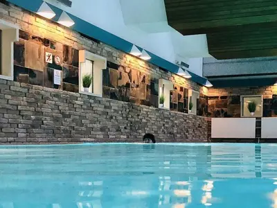 Grundriss der Unterkunft Ferienwohnung Mester mit Schwimmbad Sauna