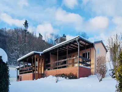 Ferienwohnung mit Terrasse in Blankenburg im Winter