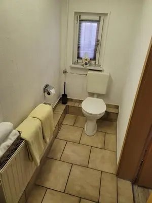 Ein Badezimmer in der Unterkunft Lous Ferienhaus 2