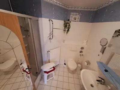 Ein Badezimmer in der Unterkunft Oleander